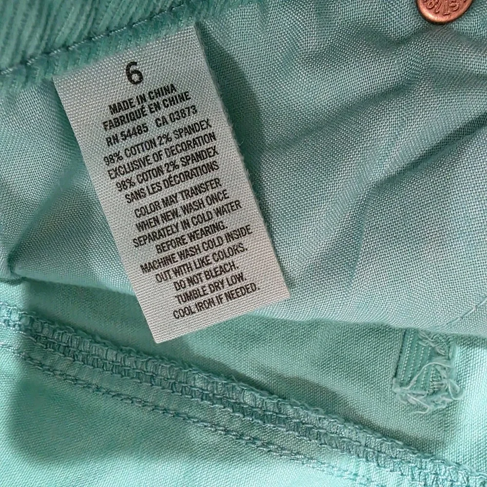Y2K American Eagle Outfitters Micro Shorts Size 6 Corduroy Cut Offs Beach Summer